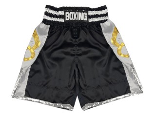 Personlig Boxing Shorts : KNBSH-029-Svart